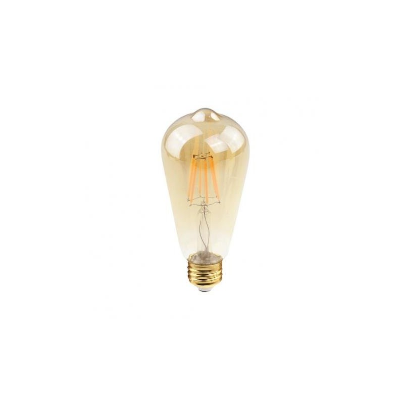 Lâmpada Led Pera ST64 Filamento Âmbar Vintage 4w Bivolt - Arevo